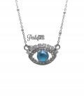 Collana Occhio Turco con Swarovski® Crystal e Azure Blue