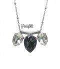 Collana Gocce Swarovski® Crystal e Crystal Silver Night