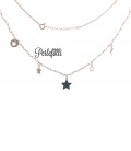 Collana Stelle Argento 925 Rosé