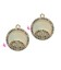 Ciondolo Medaglia Madreperla 15 mm con Occhio Turco Zirconi Multicolor