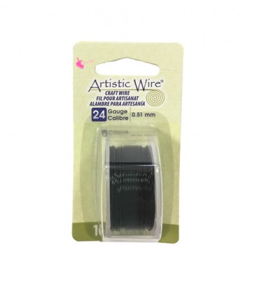 Filo Nero Artistic Wire .020" (0,51 mm) 9,14 metri