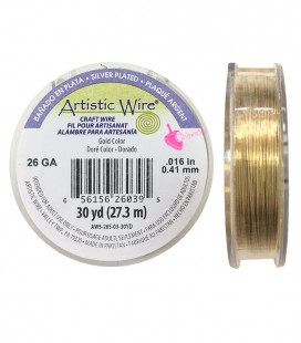 Filo Rame Oro Artistic Wire .016" (0,41 mm) 27,3 metri