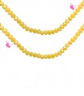 Filo Rondelle 6 mm Mezzo Cristallo Sunshine AB Opaco