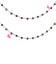 Catena Rosario con Rondelle Nere 3 mm Mezzo Cristallo colore Oro Rosa (1 metro)