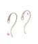 Monachelle Piatte per Orecchini 27x10 mm Ottone Oro Chiaro (1 paio)
