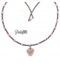 Collana Sacro Cuore Argento 925 Rosé