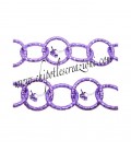 Catena Diamantata 12 mm Alluminio Viola