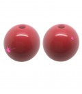 Perla Tonda Resina 16 mm (foro 2,9 mm) Rosso