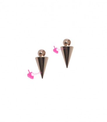 Ciondolo Punta Spike 11x5 mm colore Oro Rosa