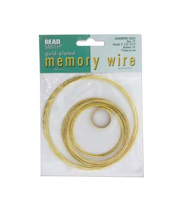 Filo Armonico 5 Misure Oro Memory Wire Gold Plated Beadsmith®