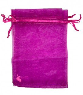 Sacchetto Organza 16x10 cm Fucsia