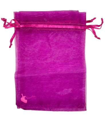 Sacchetto Organza 16x10 cm Fucsia