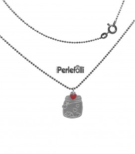 Collana Barattolo con Cuori Argento 925