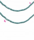 Filo Rondelle 4 mm Mezzo Cristallo Light Pagoda Blue Opal AB