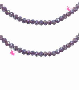 Filo Rondelle 6 mm Mezzo Cristallo Cyclamen Opal AB