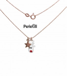 Collana Renna con Stella Argento 925 Rosé