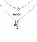 Collana Renna con Stella Argento 925 Rosé