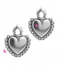 Ciondolo Cuore Sacro 23x18 mm colore Argento Antico