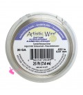 Filo Rame Placcato Argento Tarnish Resistant Artistic Wire .032" (0,81 mm) 7,6 metri