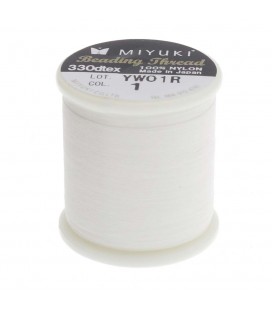 Filo Miyuki Bianco Nylon 0,25 mm (50 metri)