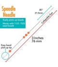 Aghi Infilatura Rapida 76 mm Speedle Needle Beadsmith® (2 pezzi)