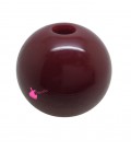 Perla Tonda Resina 25 mm (foro 5,5 mm) Rosso Bordeaux