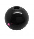 Perla Tonda Resina 30 mm (foro 5,5 mm) Nero