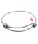 Bracciale Bangle Regolabile per Charms 55-65 mm Acciaio Inossidabile