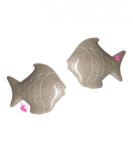 Perle Pesce Resina 30x26 mm Ecrù