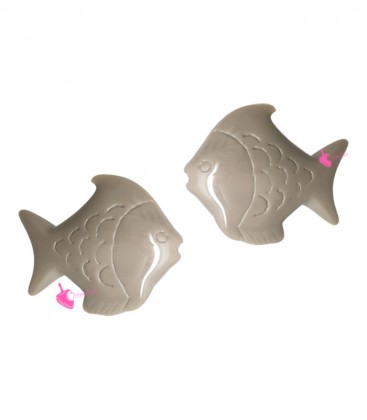 Perle Pesce Resina 30x26 mm Ecrù