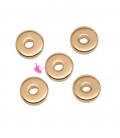 Rondelle Distanziatori 6x2 mm (foro 1,8 mm) Oro Rosa (8 pezzi)