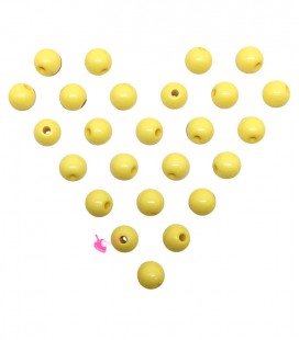 Perle Acrilico Lucide 6 mm Bright Yellow (100 pezzi)