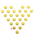 Perle Acrilico Lucide 6 mm Bright Yellow (100 pezzi)