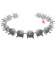 Base Bracciale con 10 Castoni per Chaton SS39 8 mm colore Acciaio