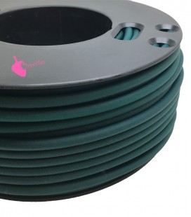 Cordoncino PVC 4 mm Forato colore Verde Scuro (1 metro)