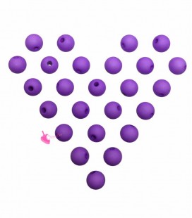 Perle Acrilico Opache 4 mm Electric Purple Confezione Grande (900 pezzi circa)