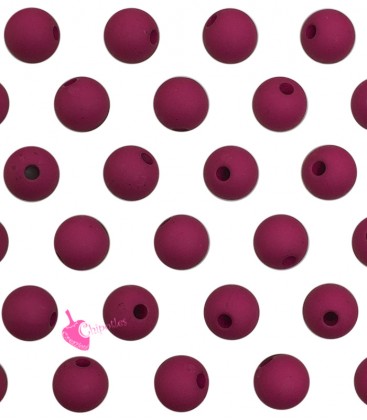 Perle Acrilico Opache 6 mm Magenta Purple (100 pezzi)