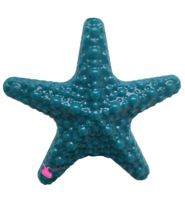 Perla Stella Marina Grande Resina 50x52 mm Verde Petrolio