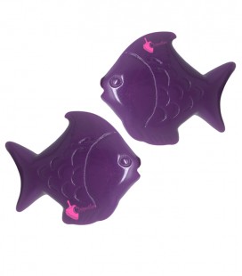 Perle Pesce Resina 30x26 mm Viola