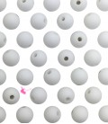 Perle Acrilico Opache 6 mm Brilliant White Confezione Grande (550 pezzi circa)