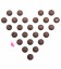 Perle Acrilico Opache 6 mm Coffee Brown (100 pezzi)