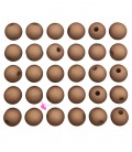 Perle Acrilico Opache 6 mm Toasted Nut Brown Confezione Grande (550 pezzi circa)
