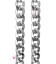 Catena Groumette Diamantata Due Lati 20x14,5x4 mm Alluminio Argento Opaco (1 metro)