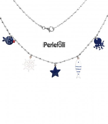 Collana Stella Pesce Timone Polpo Argento 925