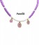 Collana Ciondoli Mare e Perle di Fiume con Rondelle Orchidea