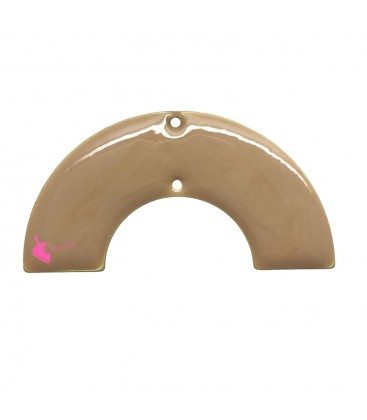 Ciondolo Connettore Semicerchio 32 mm Beige