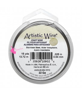 Filo Acciaio Inossidabile Artistic Wire .025" (0,64 mm) 13,72 metri