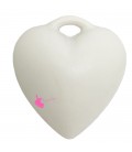 Ciondolo Cuore 44x41 mm Resina color Crema