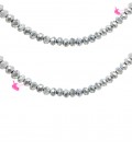 Filo Rondelle 4 mm Mezzo Cristallo Silver