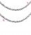Filo Rondelle 4 mm Mezzo Cristallo Silver